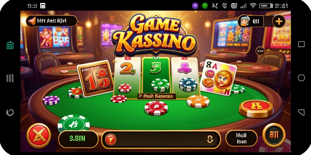 Tampilan menarik dari gameplay Kasino di 8II.