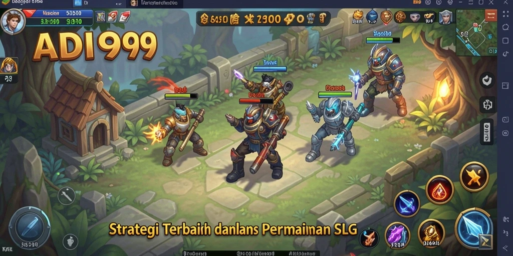 Tampilan gameplay menarik dari ADI99 dalam mode SLG.