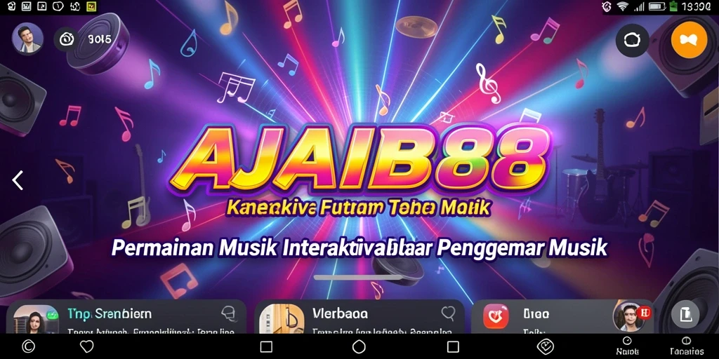 Tangkapan layar AJAIB88 menunjukkan fitur interaktif permainan musik yang menarik.