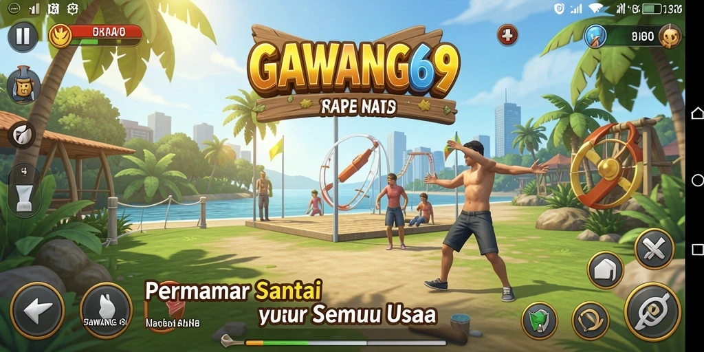 Tampilan gameplay <strong>GAWANG69</strong> yang menghibur dan penuh warna.