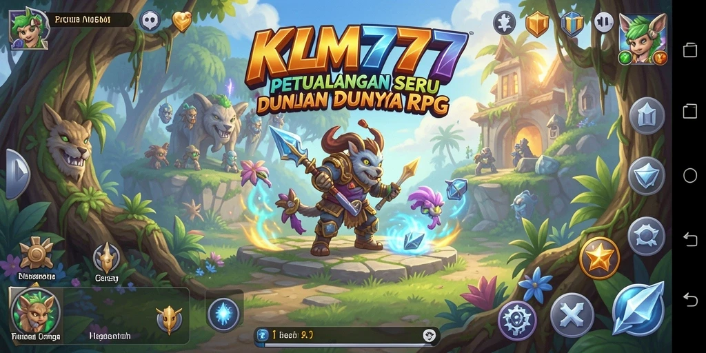 Screenshot gameplay menampilkan petualangan epik di dunia RPG.