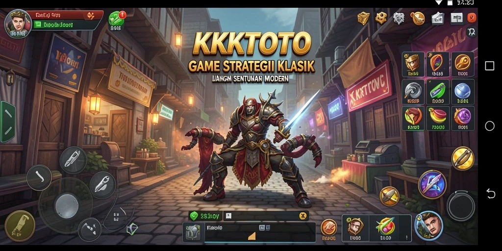 Tangkapan layar gameplay KPKTOTO yang menunjukkan strategi pertempuran yang mendalam.