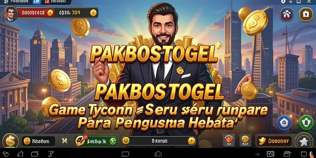 Tampilan gameplay PAKBOSTOGEL dengan elemen Tycoon yang menarik.